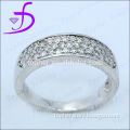 Micro pave setting 925 sterling silver jewelry pave setting ring